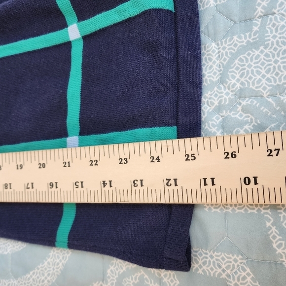 Coldwater Creek Blue & Green Button Down Quarter Sleeve Women's Cardigan  Size S - Picture 6 of 6